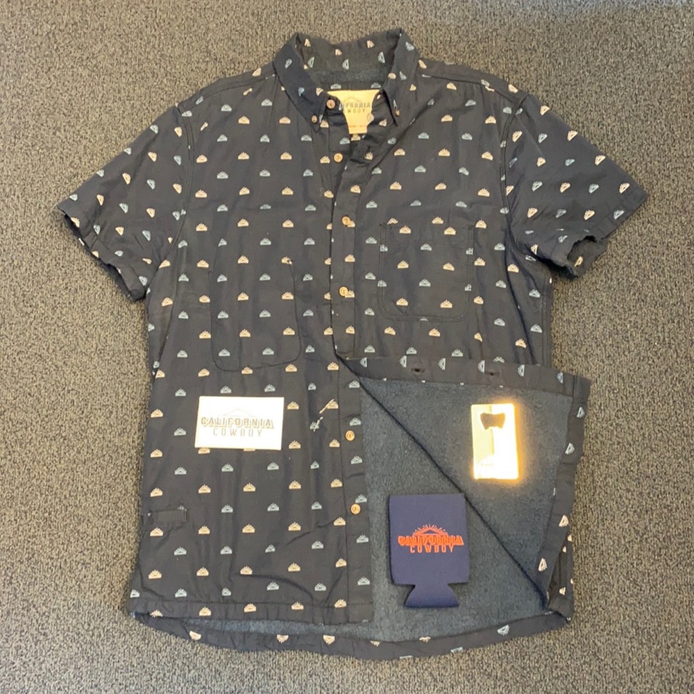 California Cowboy “High Water” Terry-Lined Shirt